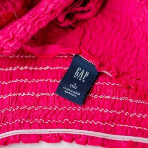 Bright Pink GAP Girls Smocked Dress Size L (10)